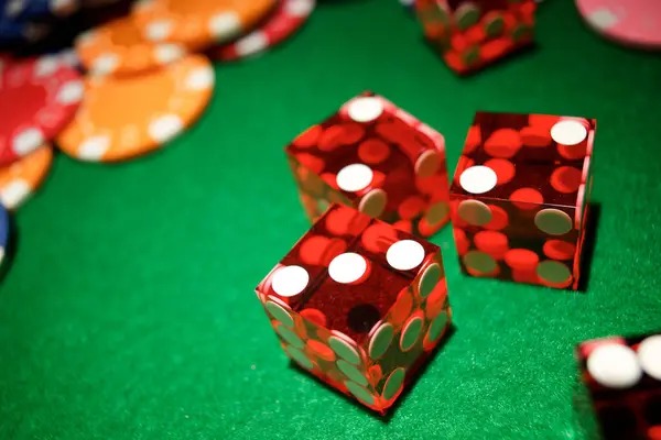 Live casino dealer and multi-camera setup